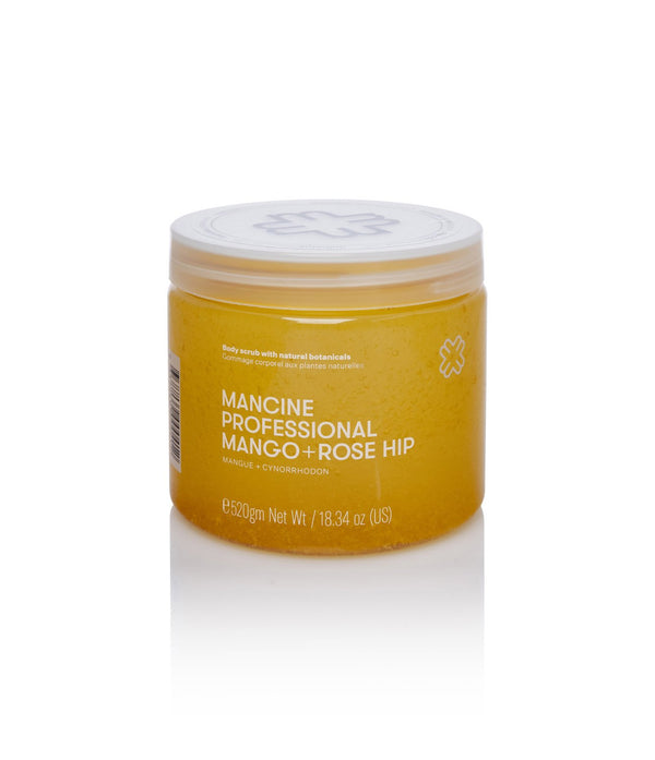 Mancine Professional Salt Body Scrub / Mango + Rose Hip 520g