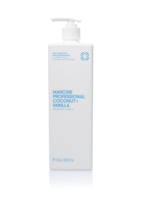 Mancine Professional Hand + Body Lotion / Coconut + Vanilla 1 Litre