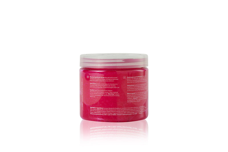 Mancine Professional Salt Body Scrub / Rose + Vitamin E 520g