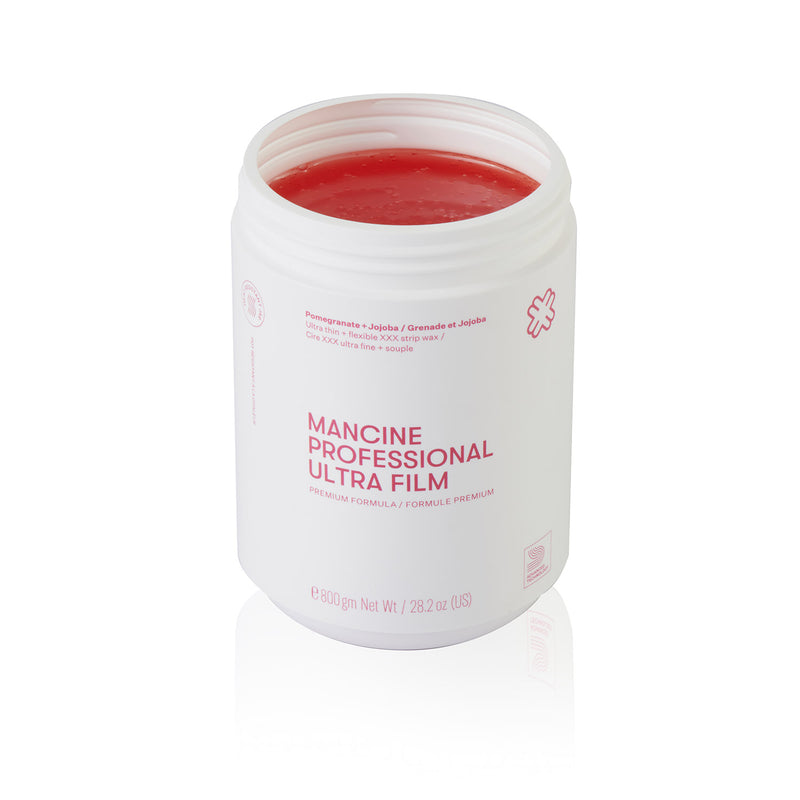 Mancine Professional Ultra Film Strip Wax / Pomegranate + Jojoba 800g