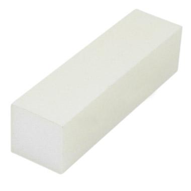White Block 4-Sided Nail Buffer: 100/100