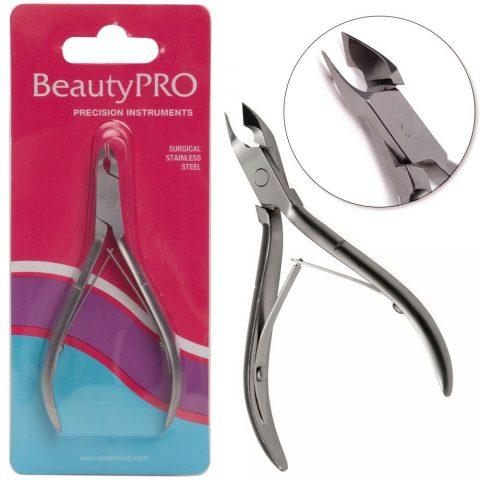 BeautyPRO® Stainless Steel Cuticle Nipper: 1/4 Jaw Acrylic