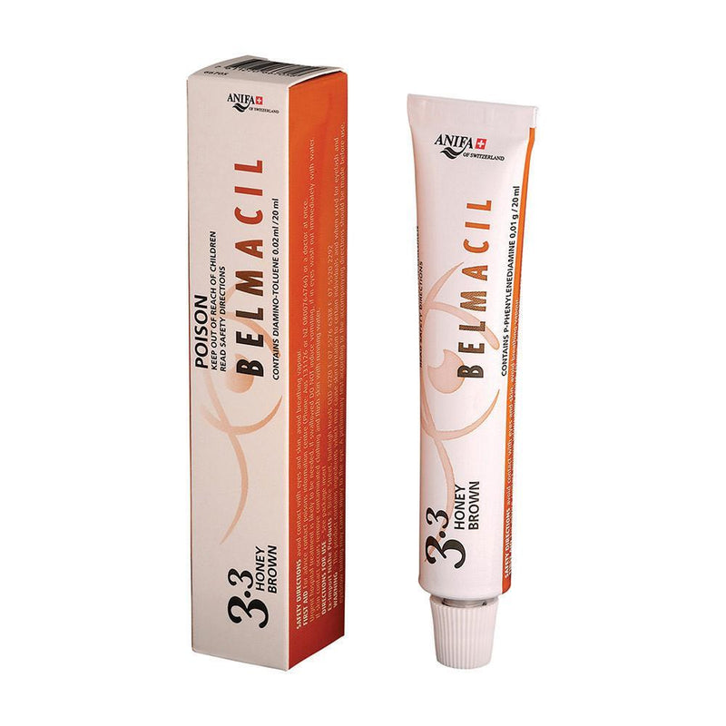 Belmacil Eyebrow & Eyelash Tint: Honey Brown (3.3) 17g