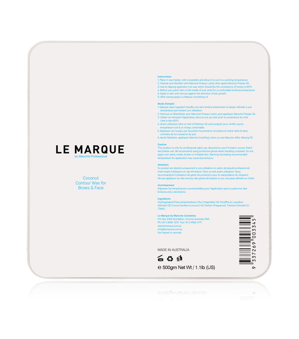 Le Marque Coconut Contour Wax for Brows and Face 500g