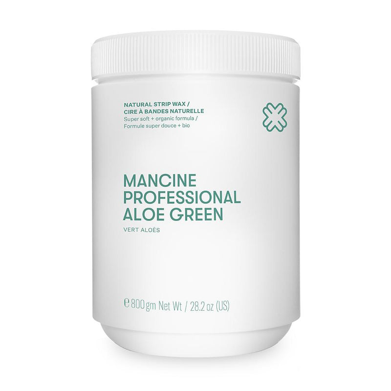 Mancine Professional Natural Strip Wax: Aloe Green 800g