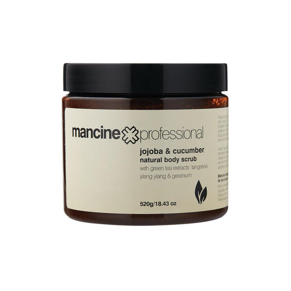 Mancine Professional Natural Body Scrub / Jojoba & Cucumber 520g