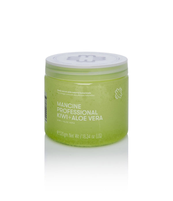 Mancine Professional Salt Body Scrub / Kiwi + Aloe Vera 520g