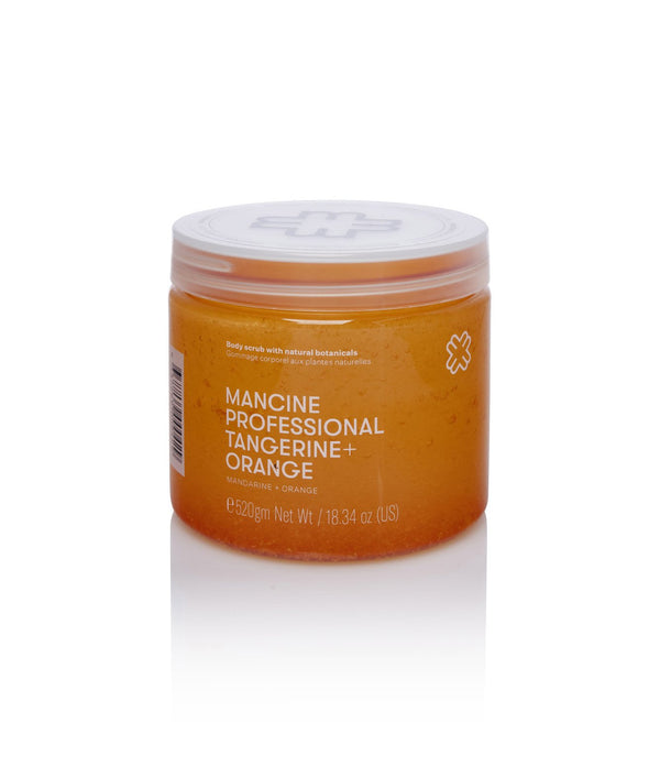Mancine Professional Salt Body Scrub: Tangerine + Orange 520g