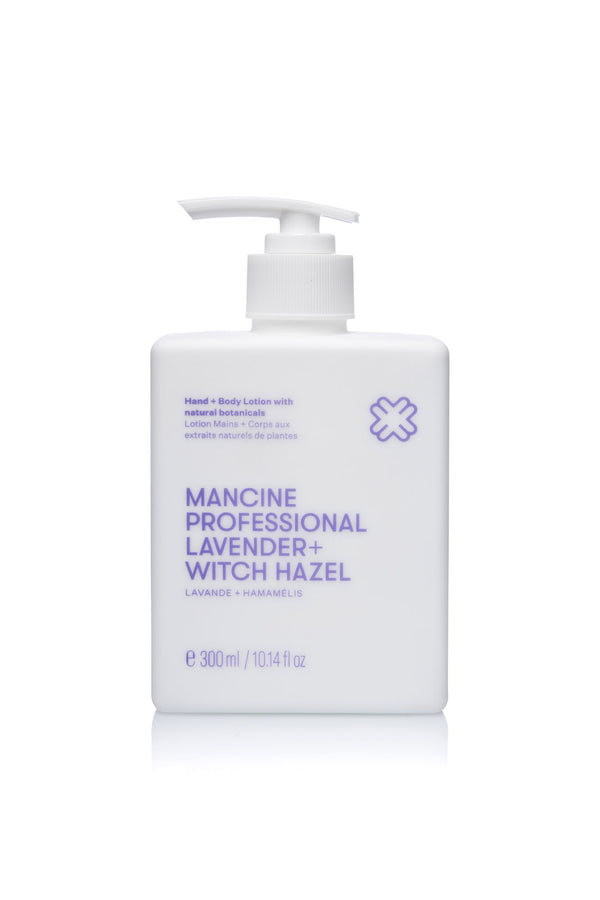 Mancine Professional Hand + Body Lotion: Lavender + Witch Hazel 300ml